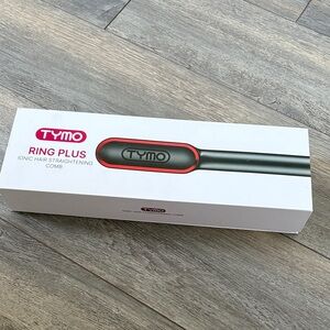 TYMO Ring Plus Ionic Hair Straightening Comb - Black